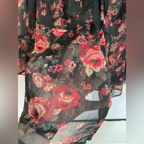 NWOT Torrid Babydoll Crochet Detail Lace-Up Blouse - Picture 11 of 16